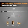 EDOU Direct Telescoping Pressure Washer Extension Wand 20' - Power