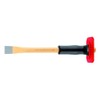 Rennsteig 351 250 1 Octagonal Painted Mason's Chisel with Handguard,