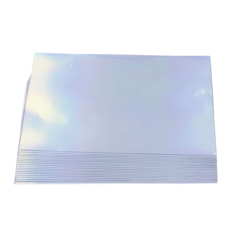 20 Sheets A4 Printable Holographic Sticker Paper Waterproof Fast Dry