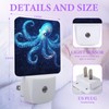 Blue Octopus Night Light,Sea Animals Night Lights Plug into Wall,Led