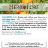 Herb Lore Quiet Cough Tincture - Mullein Leaf Drops for