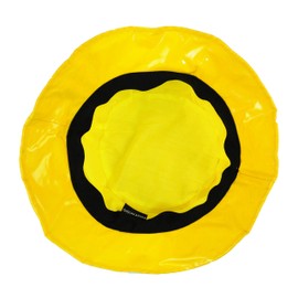 Toutacoo, Waterproof Wax Style Checkered Bucket Rain Hat (7-Plain Yellow)