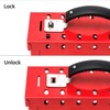 QWORK Portable Lockout Tagout Box, Group Safety Lock Box with
