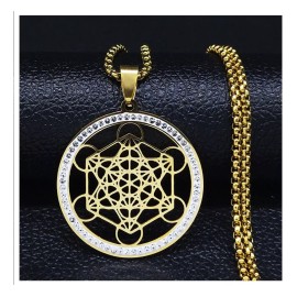 TENDER LIHOME Dije Collar Metatron Arcángel Sello De Protección Espiritual