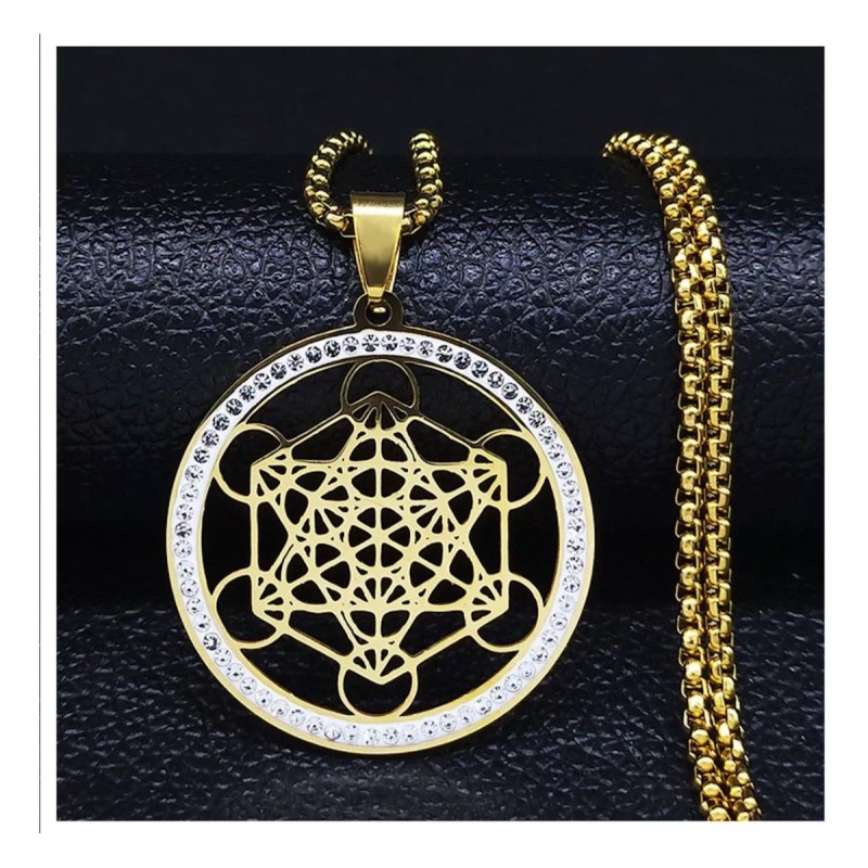 TENDER LIHOME Dije Collar Metatron Arcángel Sello De Protección Espiritual