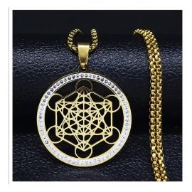 TENDER LIHOME Dije Collar Metatron Arcángel Sello De Protección Espiritual