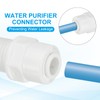 PATIKIL Water Filter Straight Connector 1/4" N PT Female x