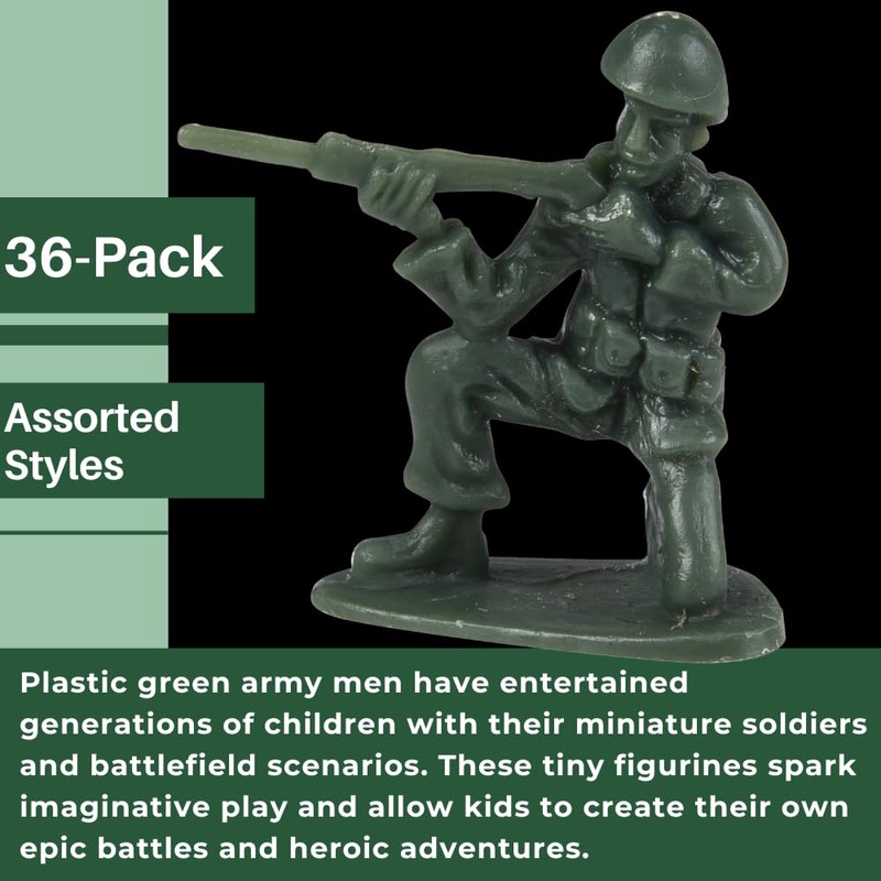 U. S. Toy Green Army Men Toy Soldiers Set, Classic