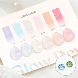 Jello Jello Glowdew 6-piece set Syrup Glitter Gel / 젤로젤로 글로우듀 6종 세트 시럽글리터젤