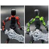 T13 Action Figure Set (Assembled), 3D Printed Multi-Joints, Titanium 13