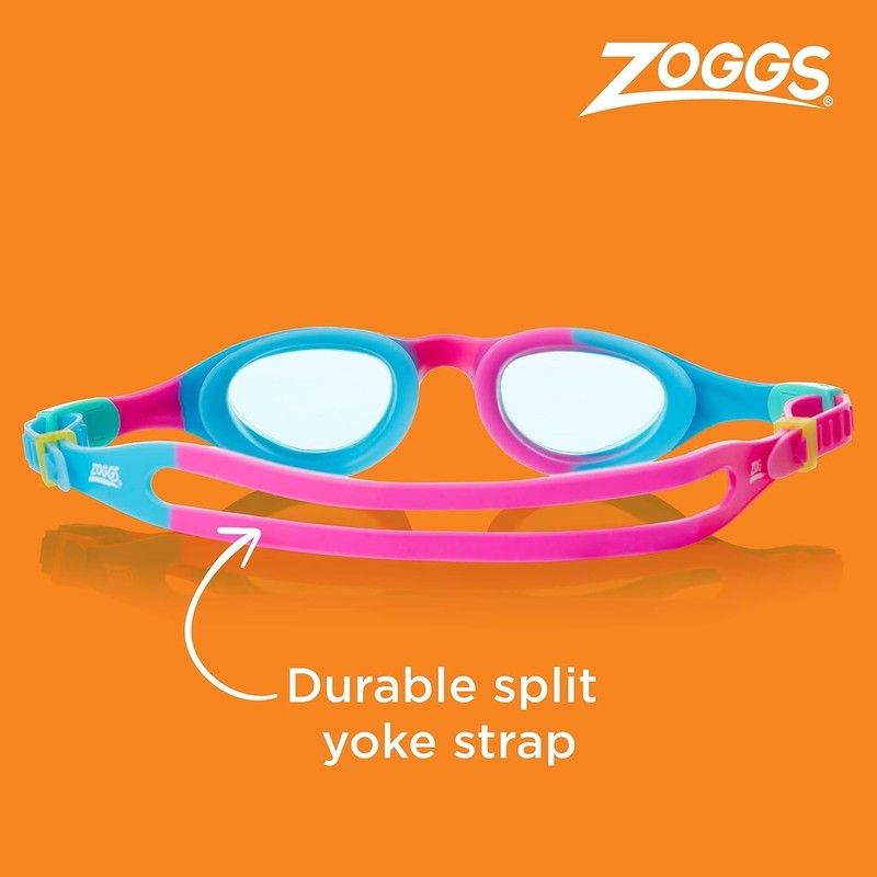 Zoggs Unisex-Youth Super Seal Junior Schwimmbrillen, Pink/Blue/Tint, Einheitsgröße