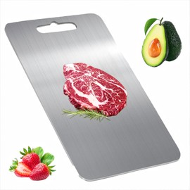 Titanium Cutting Board, Double Sided Titanium Cutting Board for Kitchen, Non Toxic Non Slip, Chopping Board, Dishwasher Safe, Easy to Clean