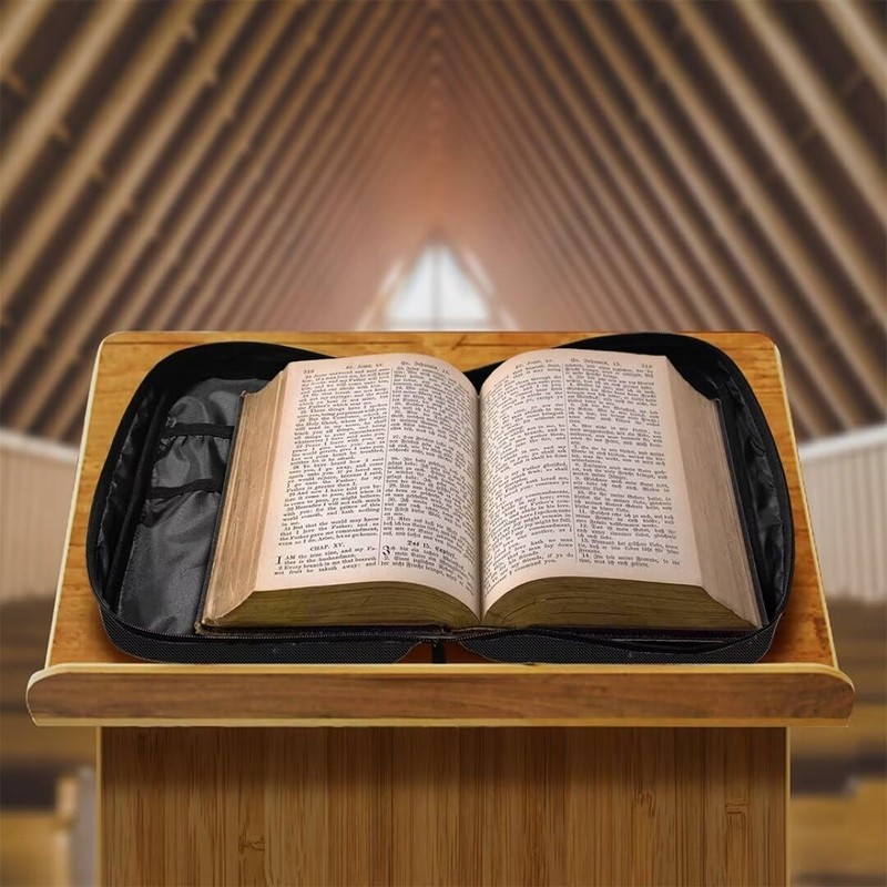 Coldinair Fire Water Football Bible Covers Bag for Men,Carrying Book