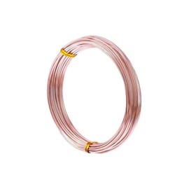 0.4mm (26 Gauge) x 20m Rose Gold Non-Tarnish Craft Wire for Jewellery, Wire Wrapping, Sculpting, Hobby Craft, Wire Modelling