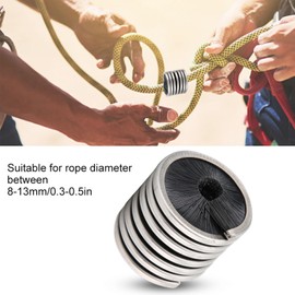 Moofey Climbing Brush, 8 to 13mm Gear Rope Cleaning Brush, Nylon Stainless Steel Climbing Rope Cleaner