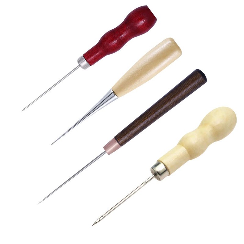 4 Pcs Handheld Tool Compact Size Long Handle Punching Awls