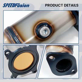 SPEEDFusion Front & Rear Catalytic Converter Fit for 2007 2008 2009 2010 Ford Taurus/Edge/Flex/Fusion, 2007-2010 Lincoln MKS/MKX/MKZ, 2008-2015 Mazda CX-9 V6 Catalytic Convertor (EPA Compliant)
