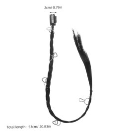 TOVINANNA Fashionable Braided Ponytail Hair Extension Synthetic Wig Tail Clip-in Extensions for Women