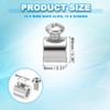 PATIKIL 9x8mm Wire Rope Clip 15 Pcs Metal Cable Clamp