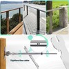 6Pairs 1/8" Cable Railing kit, Angle 180°Adjustable Deck Cable Railing