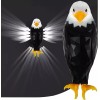 Bald American Eagle Wall Light with Remote Control Magnetic Wall
