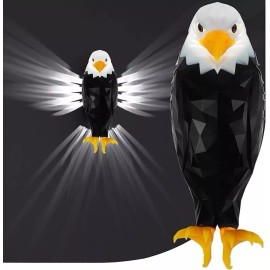 Bald American Eagle Wall Light with Remote Control Magnetic Wall Night Lamp