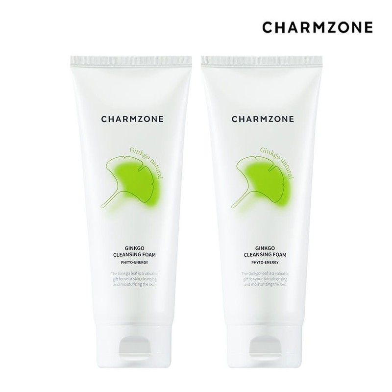 Charmzone Ginkgo Natural Cleansing Foam 200ml (2 x) / 참존