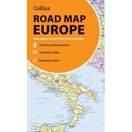 Collins Road Map of Europe: Folded map