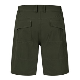 Rdruko Men's Outdoor Hiking Shorts Lightweight Fishing Work Golf Shorts 6 Pockets(Green, CA 32)