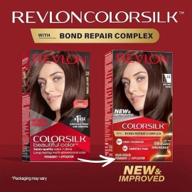 Revlon Color Silk with Bond Repair Complex, #33 Dark Soft Brown (Pack of 2)