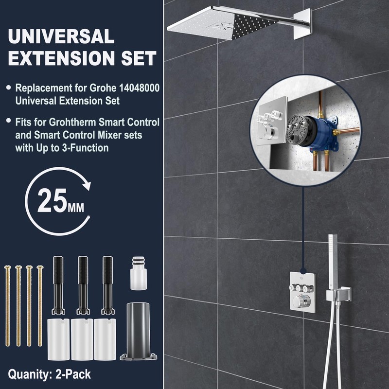 Replacement for Grohe 14048000 Universal Extension Set, Fits for Grohtherm