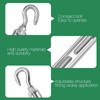 Jamiikury 3PCS M8 Hook & Hook Turnbuckle 304 Stainless Steel