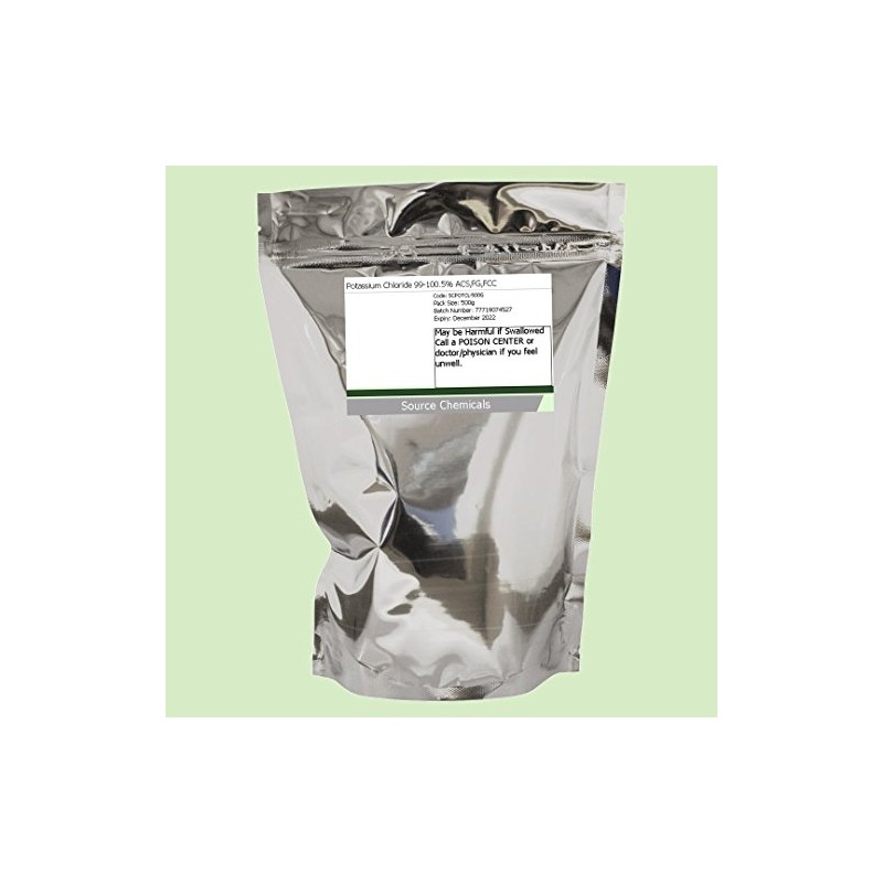 Potassium Chloride 99-100.5% ACS,FG,FCC 500g Including Delivery