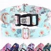 Cute Dog Collar with QR Code Buckle - Adjustable Metal