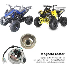 Magneto Stator Flywheel Rotor Kit ATV Magneto Stator Plate Copper Aluminum for Kick Start Engine PIT PRO PIT Bike