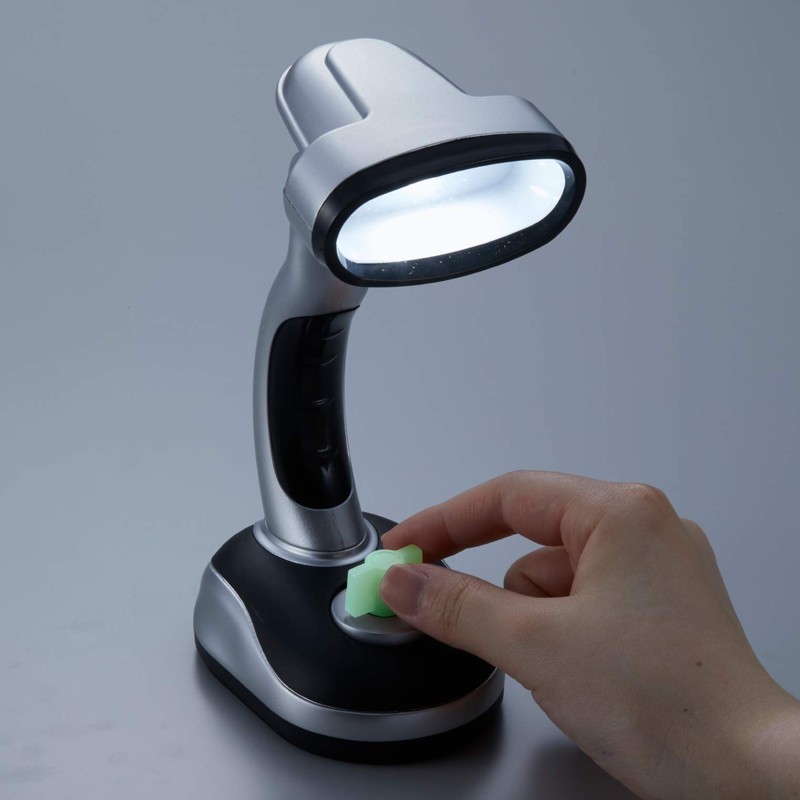 Asahi Denki Kasei AST-3301T Dimmable LED Lightweight Stand Light, Silver