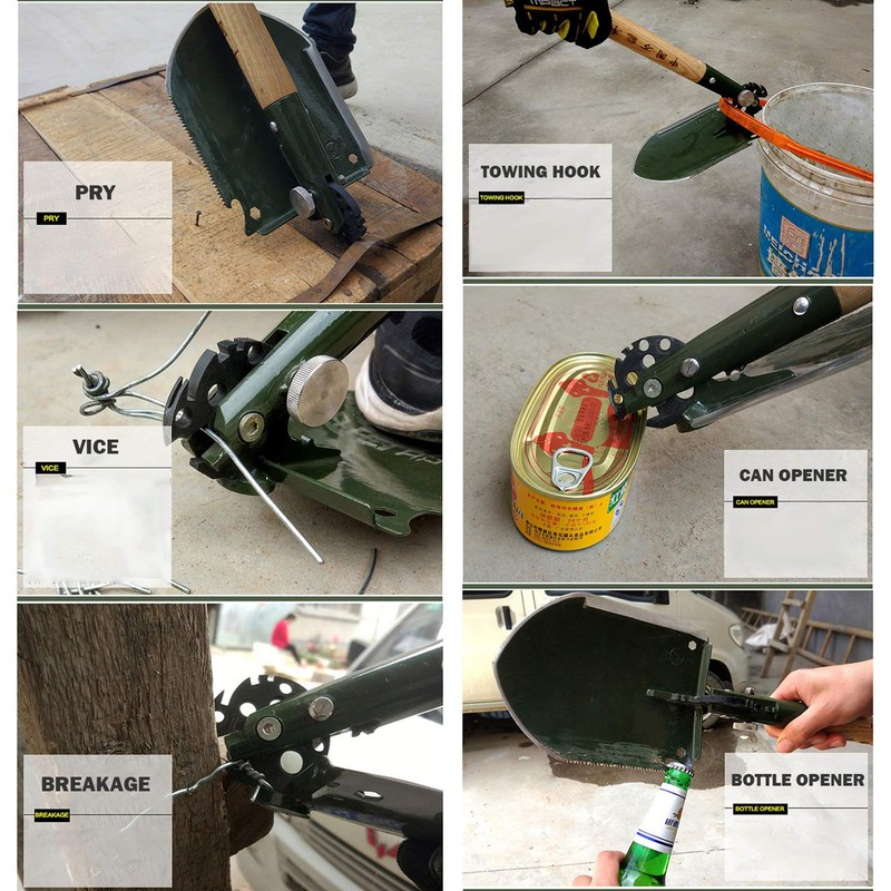 WJQ-308 Chinese Military Shovel Folding Portable Shovel Camping Shovel 18