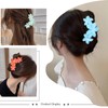 Flower Hair Clips Hawaiian Matte Hair Clips Gradient Hibiscus Flower