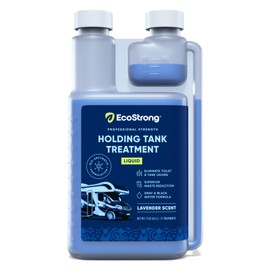Eco Strong RV Toilet Treatment | RV Black Tank Treatment | RV Holding Tank Digestor, Odor Eliminator, and Cleaner | Perfect for Campers, RVs, Boats, 17 Treatments, Lavender