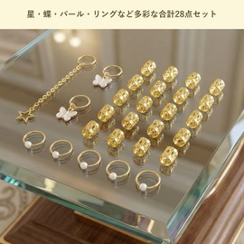 MIYANT Hair Beads, Set of 28, Hair Ornament, For Braiding, Gold, Hair Accessories, Dance, Recitals, Weddings, Hip-hop, Kids, Adults, DIY, Metal Beads (Gold)