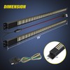 Nilight Truck Tailgate Light Bar 56" Aluminum Frame Triple Row