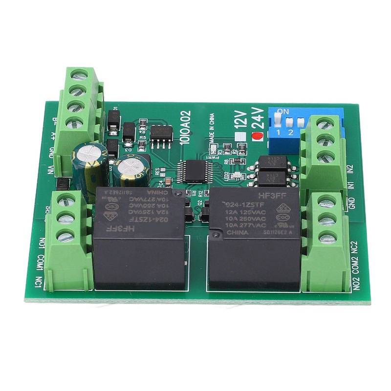 Relay Module 2 Channel RS485 Control Board Switch Controller DC