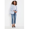M&Co Womens Stripe Seersucker Blazer - Women's