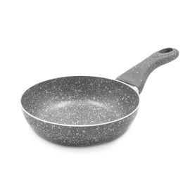 ZANETTI Pietra Rara non-stick pan with aluminium handle, soft touch, high strength, 22 cm diameter, grey, made in Italy