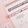 15CM Pink Cats Claw Straight Rulers, Plastic Measuring Tool Kawaii