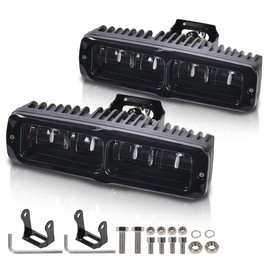 CHEDA Front Fog Lights Compatible with Pickup Wagon UTB Cab ATV SUV Truck Boat Bus/Fits Sport Utility 4WD 4X4 Mining Marine Car Excavator