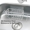 DALAETUS 4 in 1 Kitchen Sink Organiser with 3 Sponge