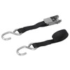 Black Ratchet Straps, 2PCS Sturdy Construction Ratchet Straps High Toughness