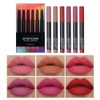 6 Pcs Matte Lipstick Set High Pigment Lip Crayon Waterproof