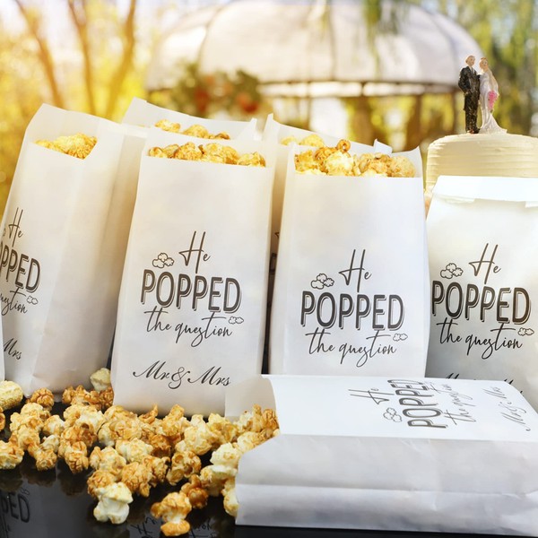 ANTING He Popped the Question Bolsas de palomitas de maíz